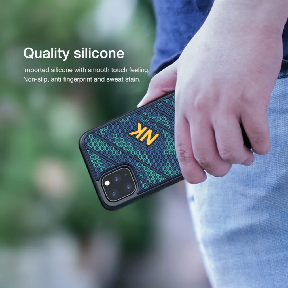 Модный чехол NILLKIN для iphone 11 Pro Max, Не оставляющий отпечатков пальцев, силиконовый чехол из ТПУ с Сотами для iphone 11 Pro 5,8 Max 6,5