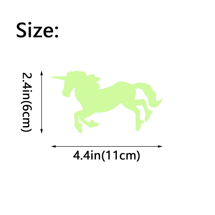 Светящийся стикер в виде единорога забавная наклейка для детского инструмента