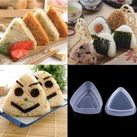 12pcs triangular form diy sushi mold onigiri rice ball food press sushi maker mold sushi kit japanese cuisine bento accessories
