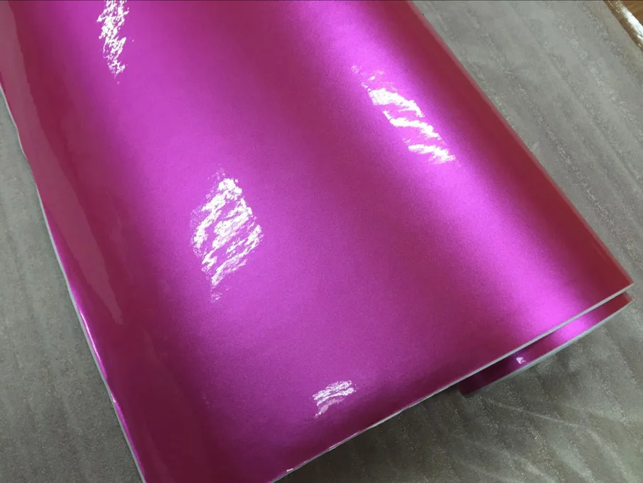 Новая розовая Глянцевая металлическая перламутровая блестящая пленка с