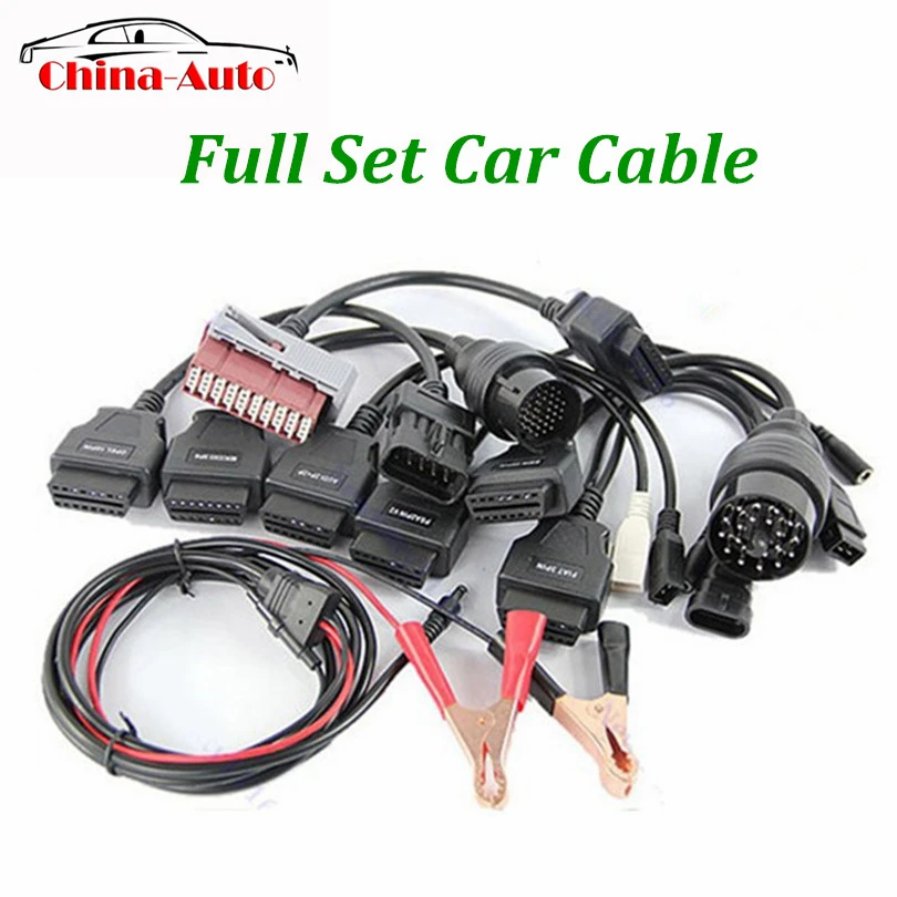 Кабели адаптеры для OBD2 OBDII диагностический интерфейс полный комплект 8