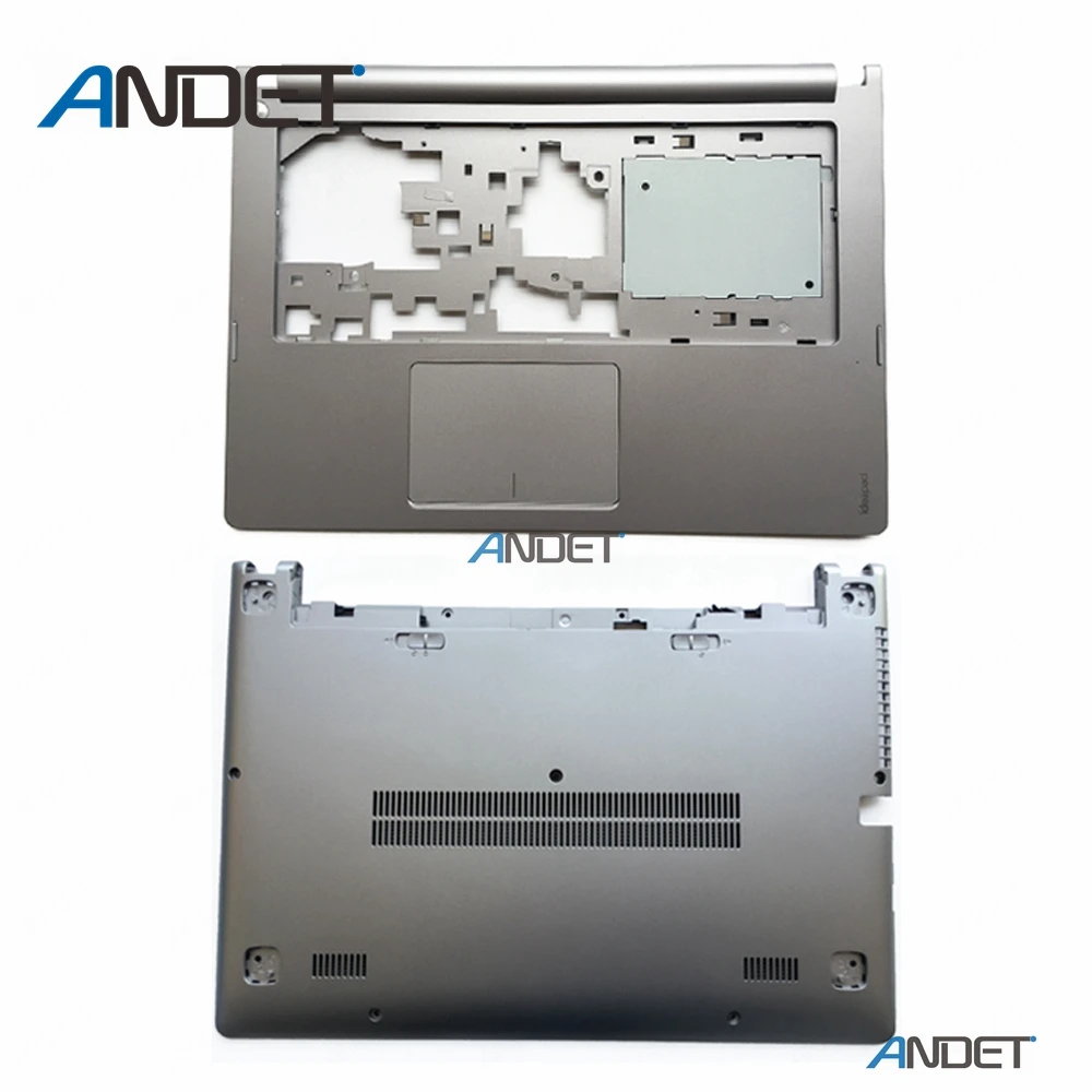 Silver Чехол для lenovo Ideapad S400 S405 S410 S415 S435 S400U S40-70 M40 с подставкой+ Нижняя крышка с тачпадом - Цвет: Silver