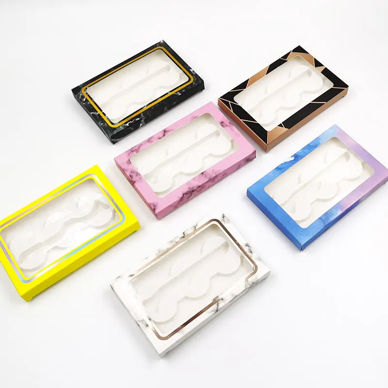

1pc Empty Extension False Lash Boxes Case Eyelash Packging Holder Makeup Organizer With Inner Support