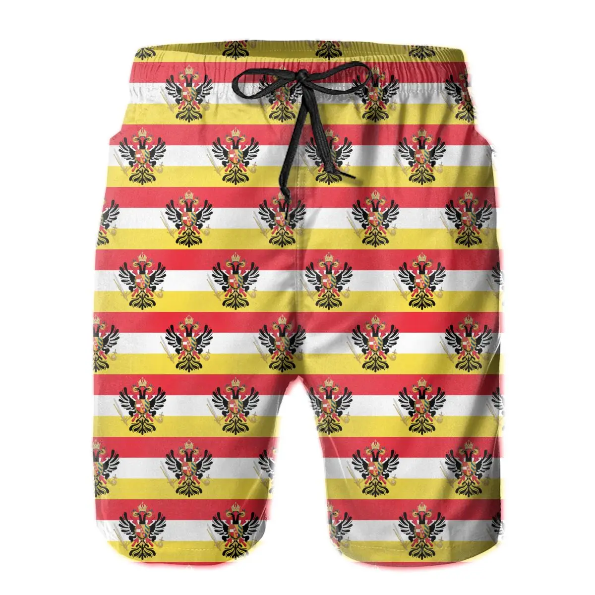 

Summer Men Beach Short Breathable Quick Dry Humor Graphic Belgian Casual Austrian Low Countries Flag Male Shorts