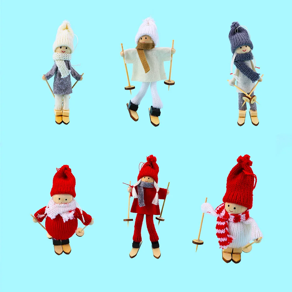 1 шт. Рождественский Ангел девочка Лыжная подвеска креативная забавная