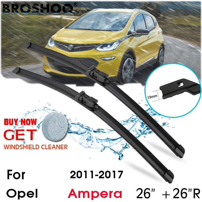 

Car Wiper Blade Front Window Windscreen Windshield Wipers Blades Push Button Auto Accessories For Opel Ampera 26"+26"R 2011-2017