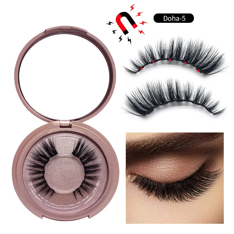 Накладные ресницы натуральные черные ручной работы 3D норковые длинный мнимый