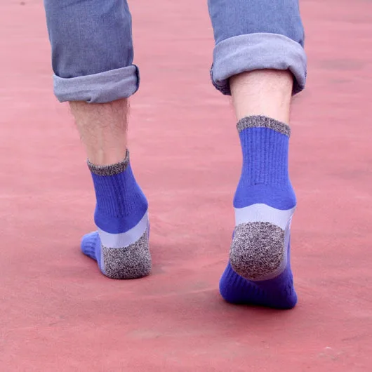 1 пара профессиональных мужских спортивных носков из чесаного хлопка для езды на