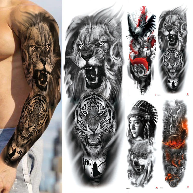 Водостойкая наклейка для телефона искусственная Татуировка со змеей мужчин