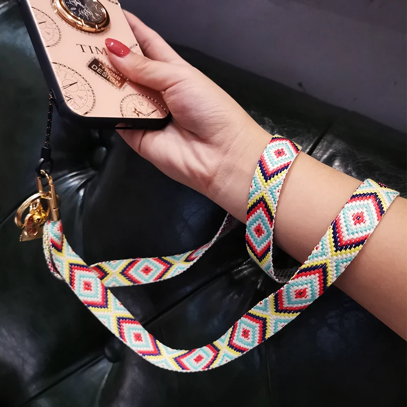 Chinese Lucky Bag Phone Lanyard Strap for Iphone Huawei Redmi Samsung Xiaomi Mobile Phone ID Card Long Hanging Rope String