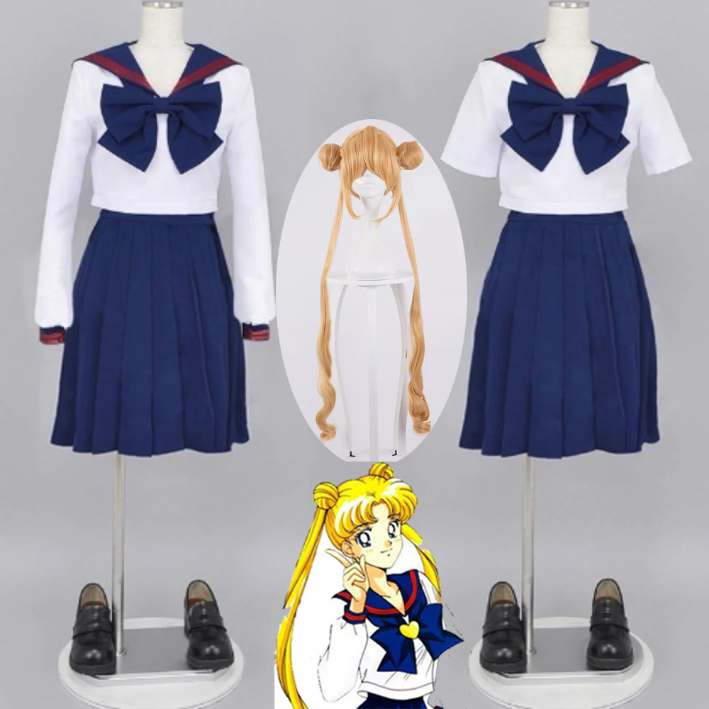 Аниме Сейлор Мун Tsukino Usagi косплей платье Хэллоуин женский костюм японская
