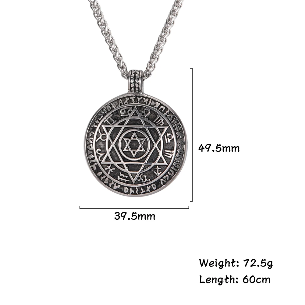 Сверхъестественное Звезда Давида зодиака Созвездие мужское ожерелье с кулоном в