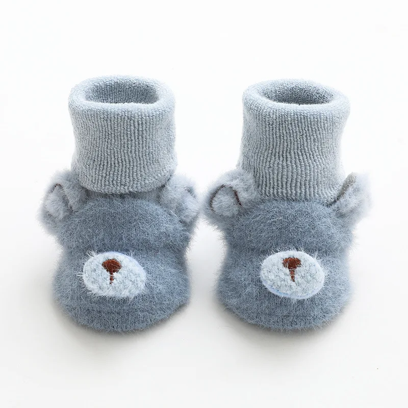 

Autumn Winter Thick Soft Cotton Baby Girls Socks Shoes Newborn Cartoon Animal Baby Socks Infant Baby Boy Socks Warm Floor Shoes