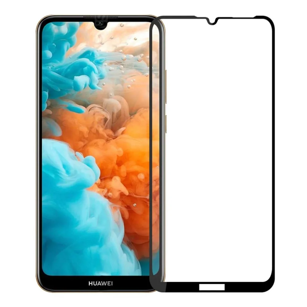 3D 9H полная Защита экрана для HuaWei Y6 2019 проклейка закаленное стекло Pro Защитная