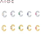 Женские серьги-Клипсы из серебра 2021 пробы, с кристаллами