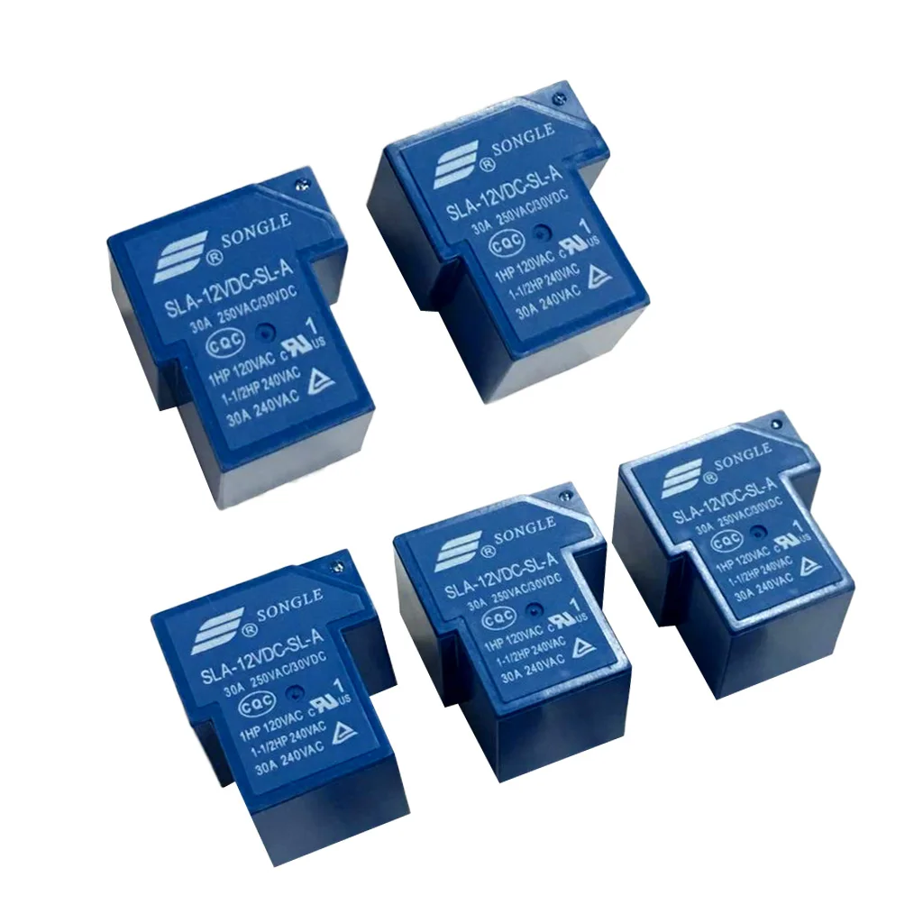 5 шт. 12 в 1 CH Реле SLA-12VDC-SL-C 250 В переменного тока 30V 30A DC мастерской | Обустройство дома