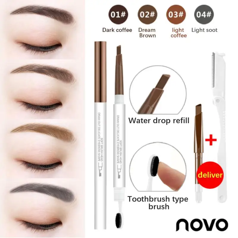 

Automatic Eyebrow Pencil Liner Eye Brow Pen With Brush Cosmetic Makeup Tools Distribution Eyebrow Cutter Replacement Eyebrow Pen