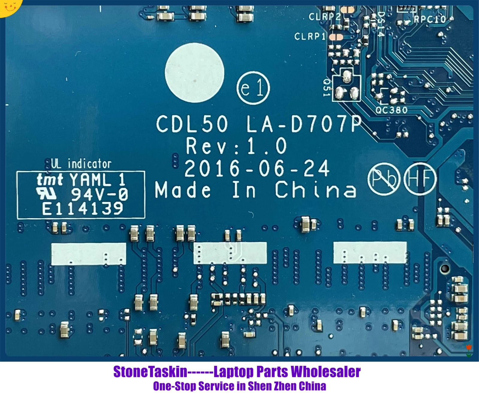 Высококачественная материнская плата CDL50 для ноутбука HP Pavilion 15-AY 909213-601 SR2ZU LA-D707P DDR4