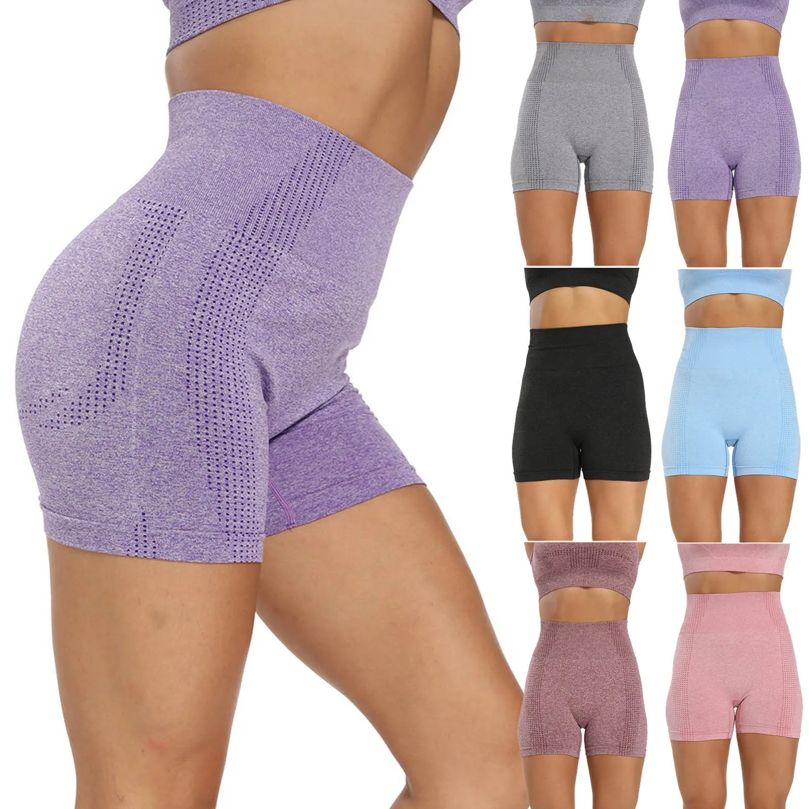 

Seamless Push Up Pants 2021 Nylon Seamless Casual Sports Tight Fashion Fitness Women Yoga Shorts Leggings Running Jogging