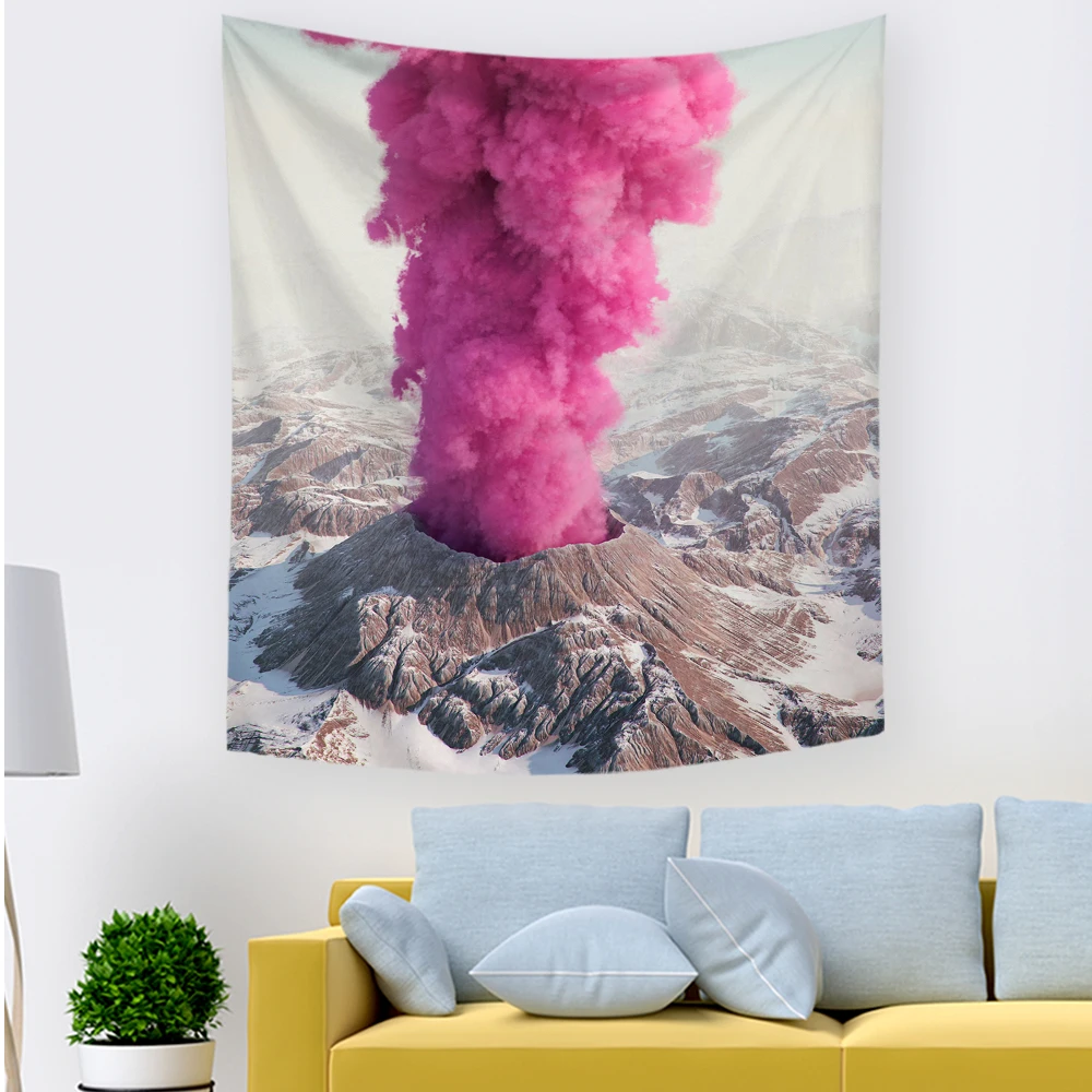 

2022 Hawkalice Art Prints Posters Taspestry Volcano Taspestry Wall Art Home Decor Posters For Living Room Decor College Dorm