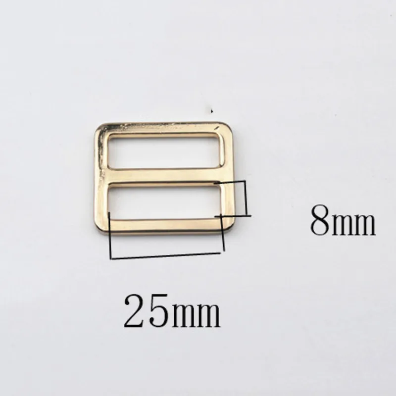 5pcs 25mm Metal Rectangle Ring Buckle Loops Webbing Leather Craft Bag Strap Adjust Tri-glide Pin Slider Loop |