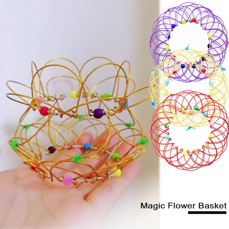 

Mandala Decompression Toy Variety Flower Basket Thirty-Six Variable Mild Steel Shape Hoop Children's Puzzle Fidget Toy Kids Gift
