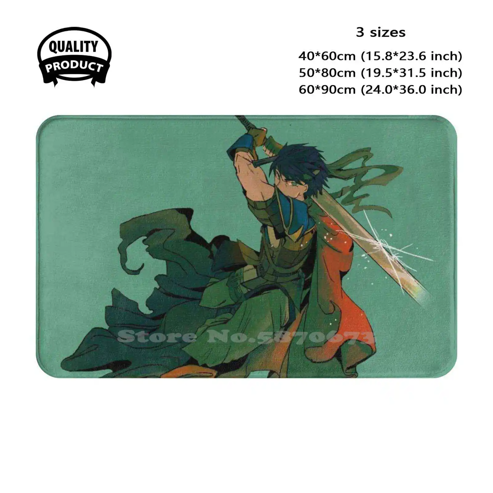 Мягкий домашний коврик Ike дверной искусственный разбиваемый для видеоигр новый