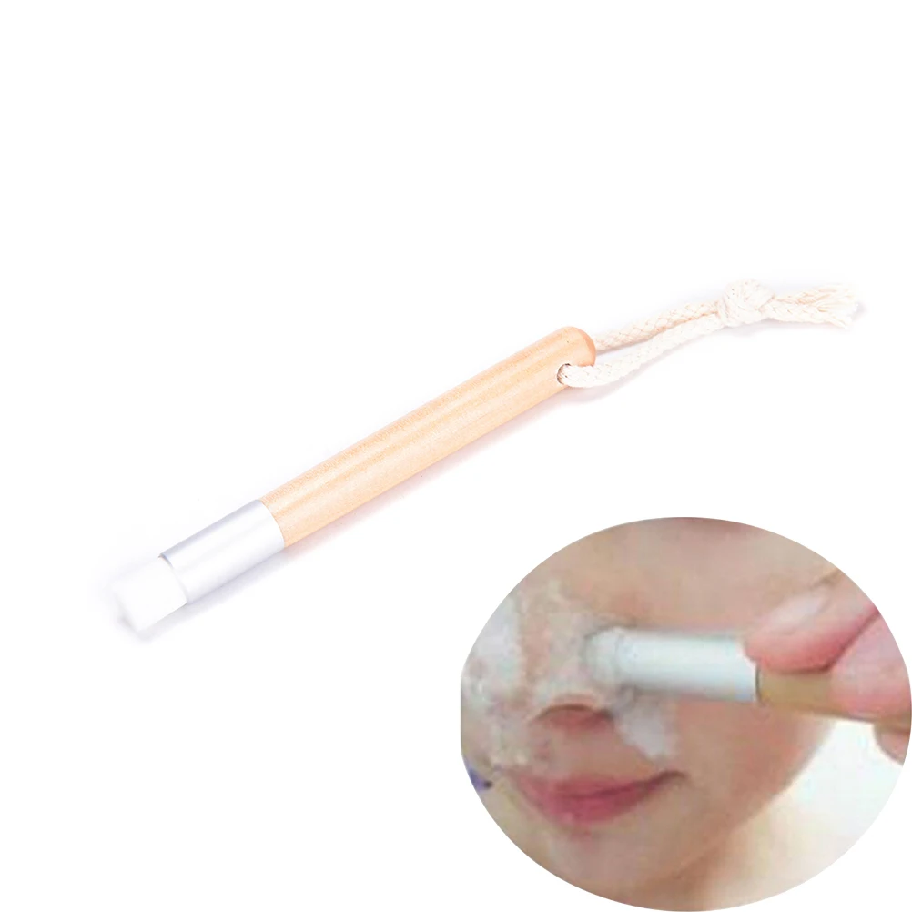 

Deep cleaning Blackhead Nose Washing Brush Pores Clean Brushes Wooden Handle Cleanser Small Nose Brush Hot Sale