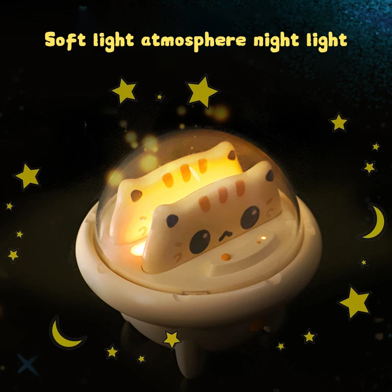 Portable Power Bank 800mAh Mini Cute Powerbank With LED Night Light Small External Type-C Phone Charger