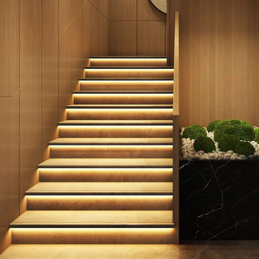 Лестница светодиодный светильник с контролем движения 12 В 24 36 каналов датчик