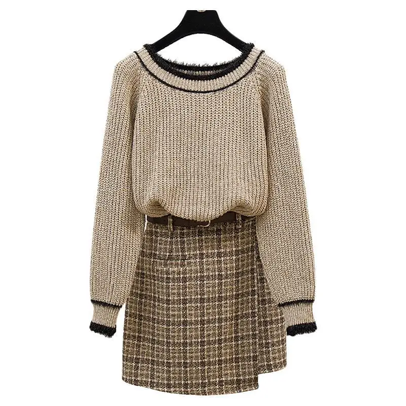 

OMCHION Graceful Pullover Sweater For Women Autumn And Winter 2020 New Loose O Neck Korean Style Knitted Jumper LYT72