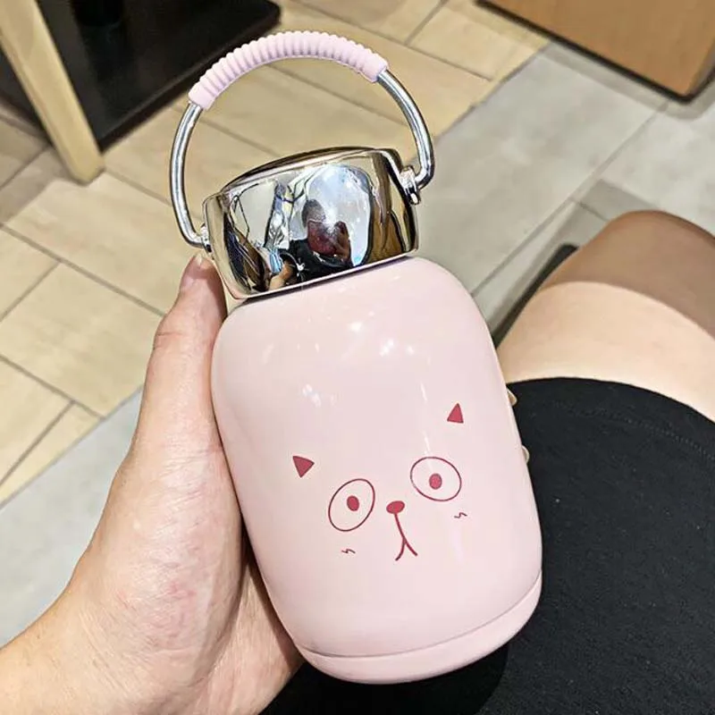 Термокружка для мальчиков и девочек 230 мл термос воды симпатичная Из Нержавеющей