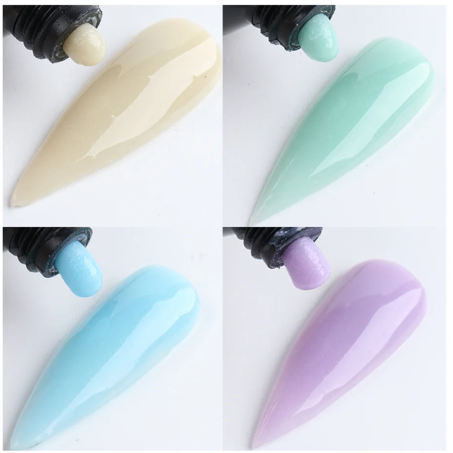 Люминесцентный гель для наращивания ногтей 15 мл Glow In Dark Poly Acrylic Hard Jelly Quick Building Manicure Halloween Design LA1832.