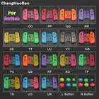 Сменный корпус ChengHaoRan для Nintendo Switch Joy-Con, чехол для контроллера NS NX JoyCons, прозрачный, зеленый, розовый