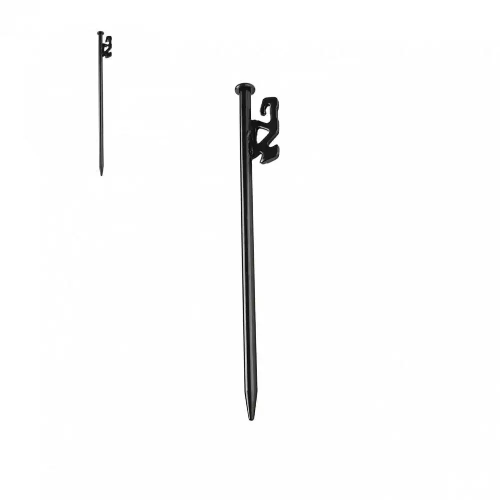 

High Strength Black Heavy Duty Tent Stake with Hole Hook Camping Accessories