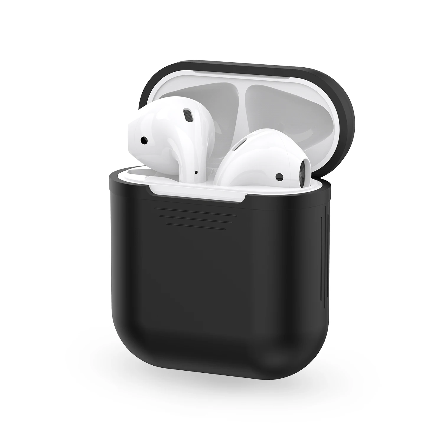 Чехол Lention для наушников AirPods Цветной силиконовый чехол 2 1 беспроводных Bluetooth Airpods