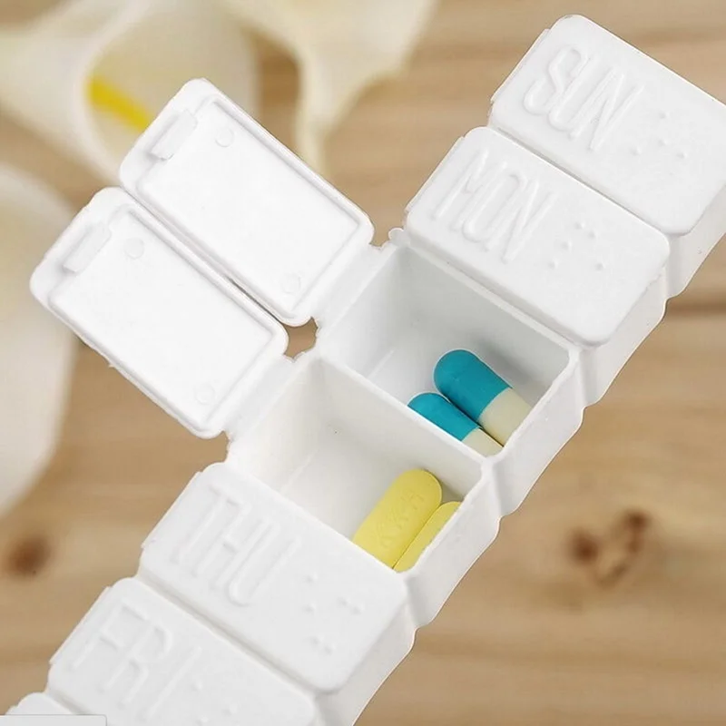 Чехол для таблеток Pastillero еженедельный вращающийся футляр дорожный разделитель