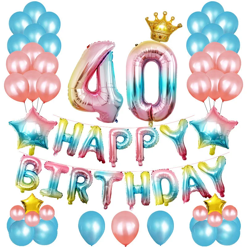Набор воздушных шаров из алюминиевой пленки для спальни 18/20/30/40/50 лет | Дом и сад
