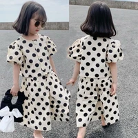 summer girls clothing sets fashion single breasted polka dot girls shirt topculottes baby kids clothes suit children clothing