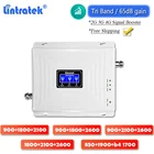 Трехдиапазонный LTE ретранслятор Lintratek 2G GSM 900 3G 2100 WCDMA 4G 1800 2600 усилитель сигнала 850 1900 B4 1700 мобильный телефон усилитель