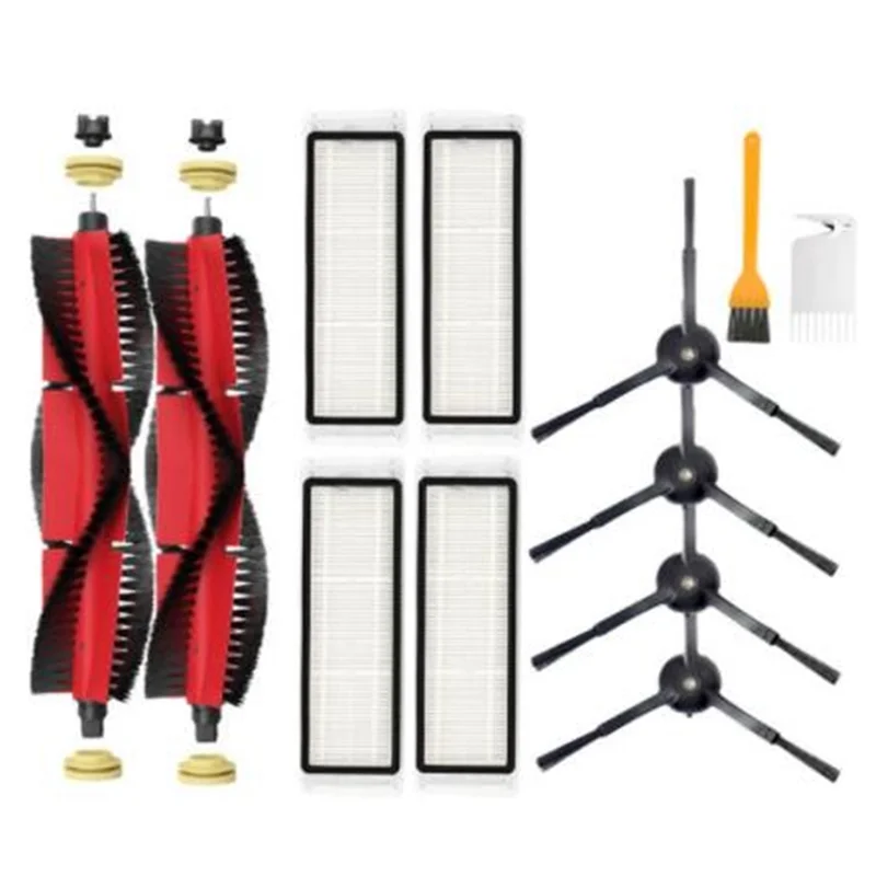 

Подходит для Roborock S5 S50 S55 аксессуары для робота-пылесоса, черный боковая щетка основной щетки HEPA фильтр комплект