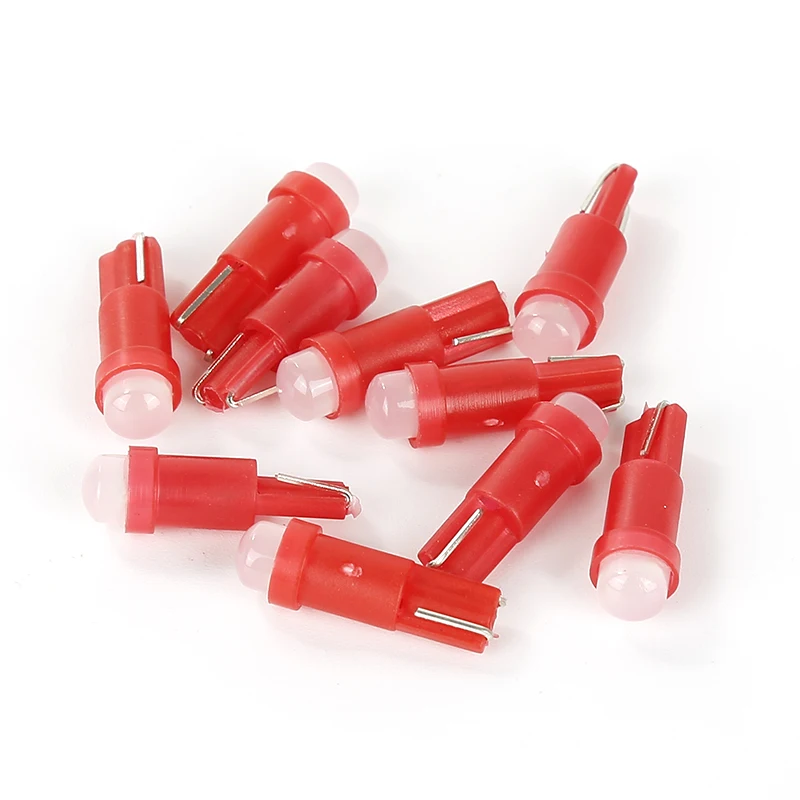 

Signal Lamp 10Pcs Car LED Bulb T5 1SMD Car Cob LED Instrument Light Indicator Bulb