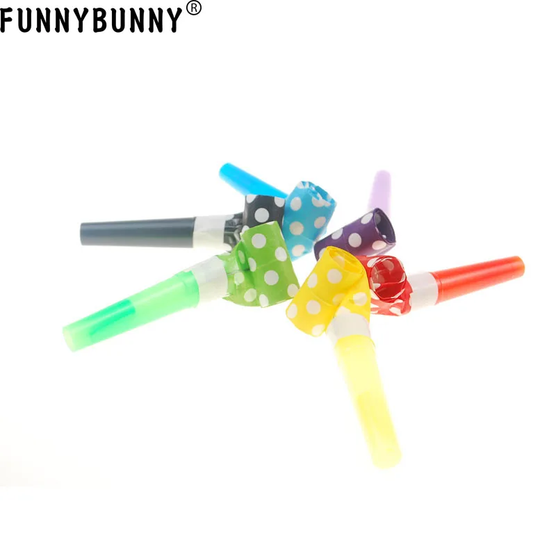 FUNNYBUNNY Toys партия из 6 музыкальных выдуваний сувениры на день рождения Новогодняя