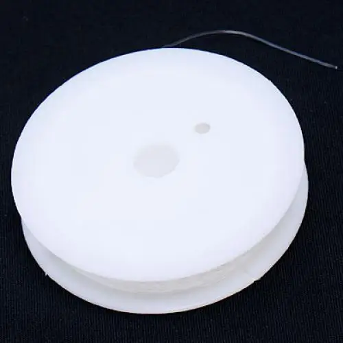 

1 Spool 0.6mm Diameter Clear Elastic Beading Stretch Cord String 10M Quality NEW