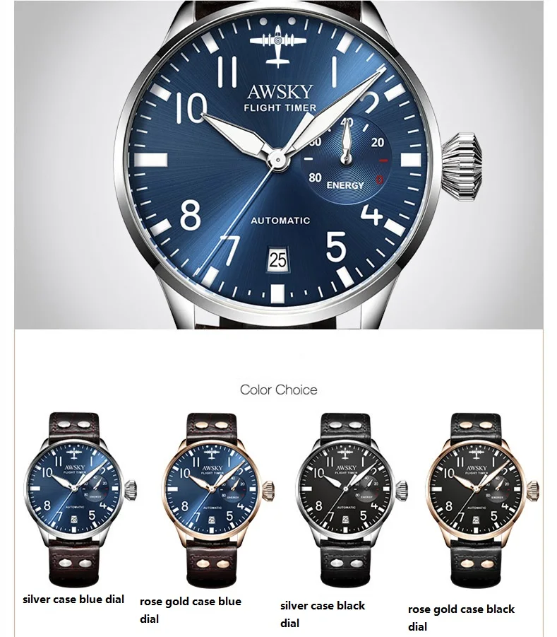 316L нержавеющая сталь Чайка ST2532 движение запас хода сапфировое стекло Мужские