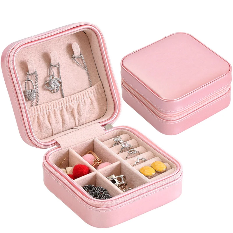 

Органайзер для хранения ювелирных изделий для путешествий, Портативный Женский чехол на молнии для путешествий TY66