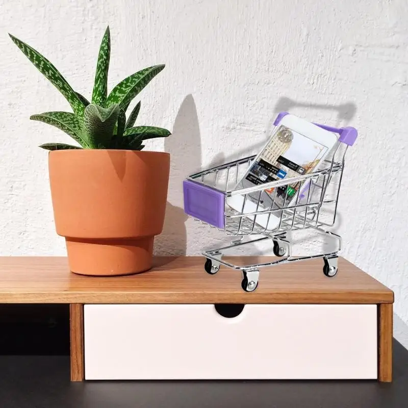 Ручная тележка для супермаркета миниатюрная Тележка покупок креативное