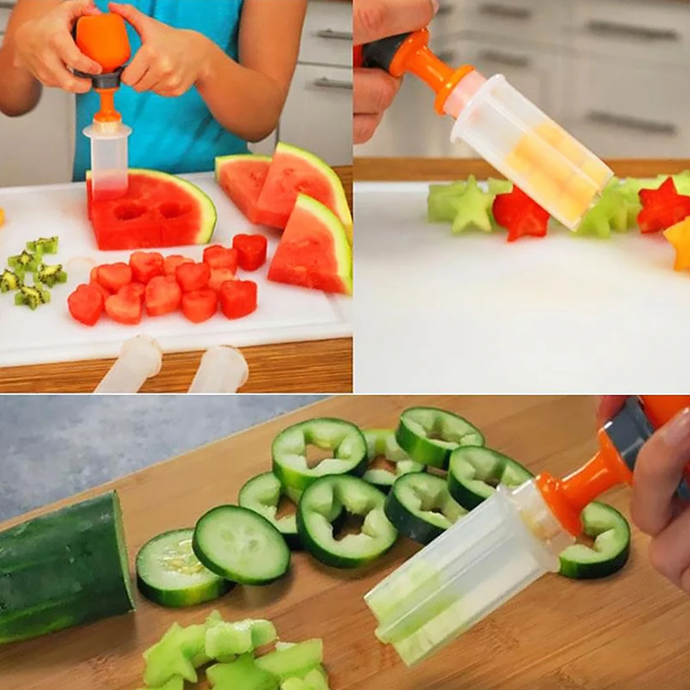 Кухня овощей Еда резные канапе для фруктов формирователь формы чайник салат