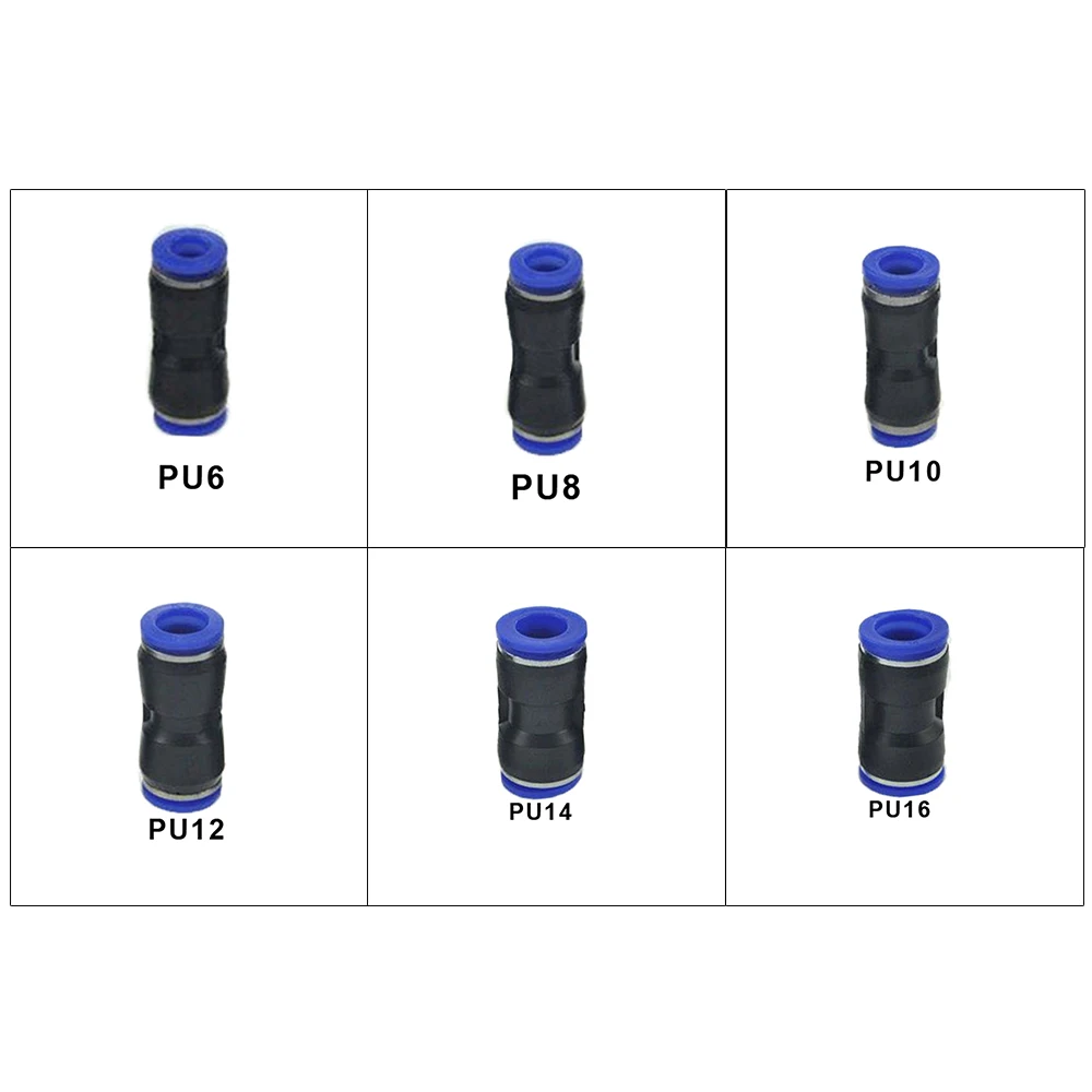 10 шт. пластиковые прямые нажимные газовые воздушные вакуумные фитинги быстрые