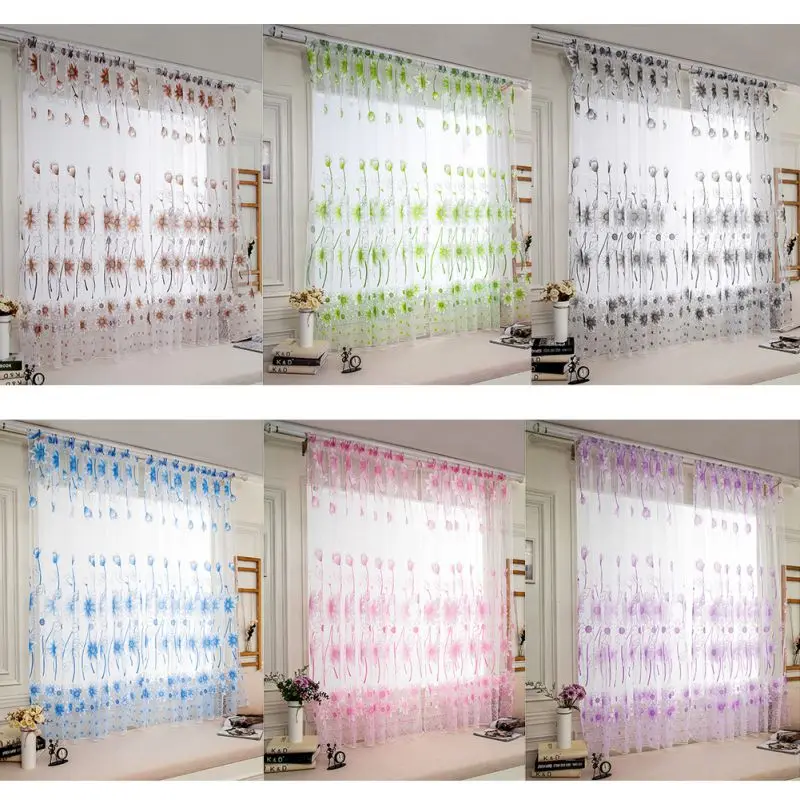 Напечатанные занавески на окна Z балконные выгорание кухонный продукт тюль
